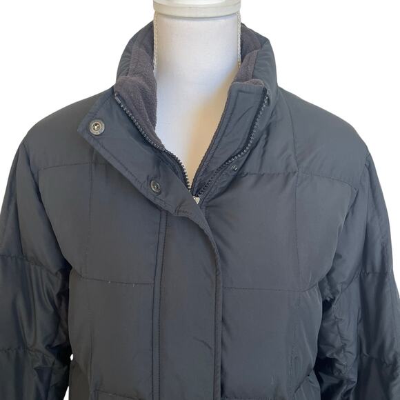 Eddie Bauer Premium Goose Down Coat Women's Size Large Black (No Hood) Puffer - Picture 2 of 11